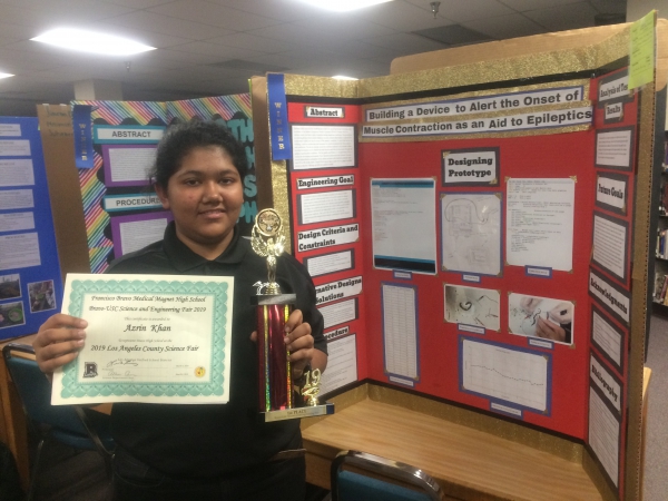 First Place at Science Fair for Student using BYB Gear