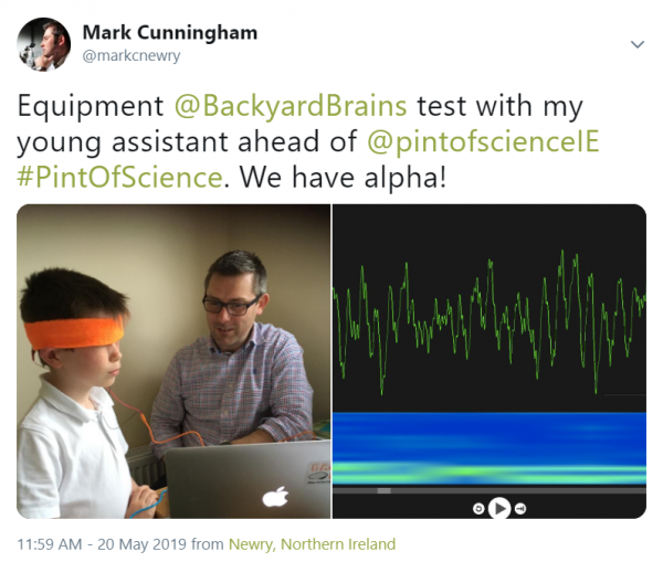 Educators get Hype for DIY EEG (Brain Recordings!)