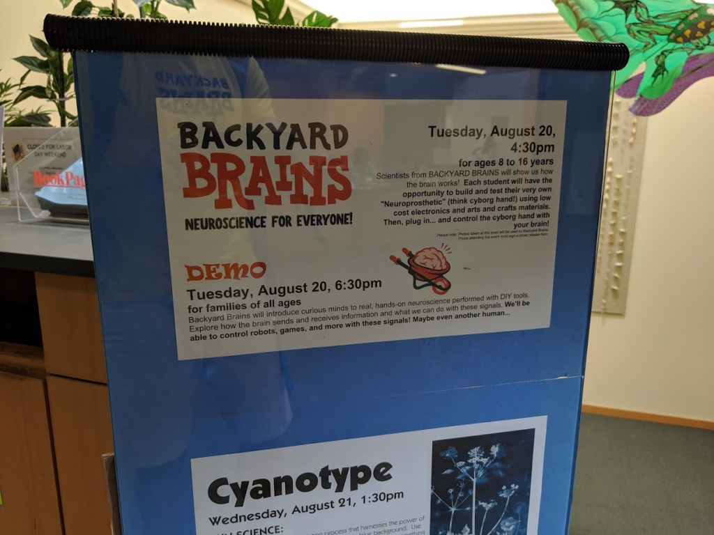 Public Libraries host Backyard Brains 